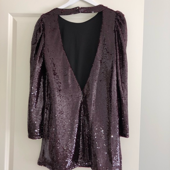 Fashion Nova Purple Sequin Dress - Picture 4 of 4